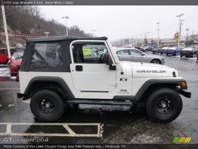 Stone White / Khaki 2004 Jeep Wrangler X 4x4