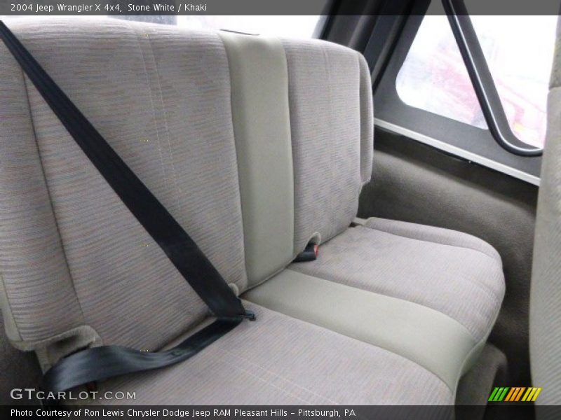 Stone White / Khaki 2004 Jeep Wrangler X 4x4