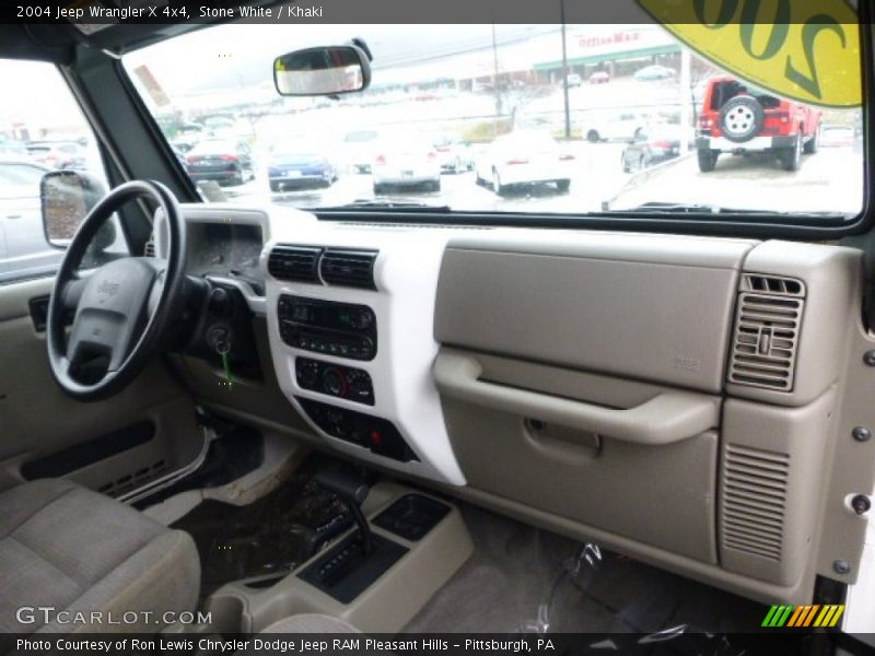 Stone White / Khaki 2004 Jeep Wrangler X 4x4