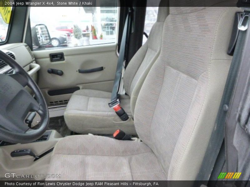 Stone White / Khaki 2004 Jeep Wrangler X 4x4