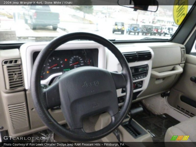 Stone White / Khaki 2004 Jeep Wrangler X 4x4