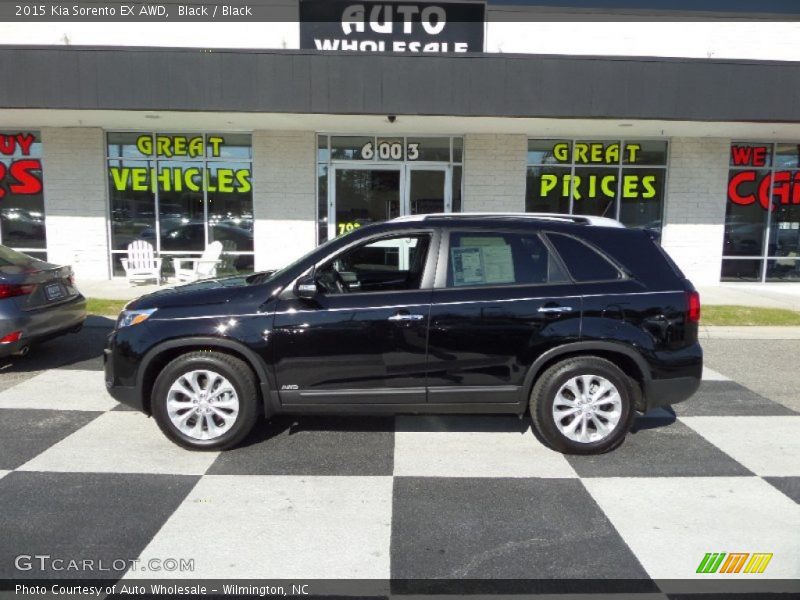 Black / Black 2015 Kia Sorento EX AWD