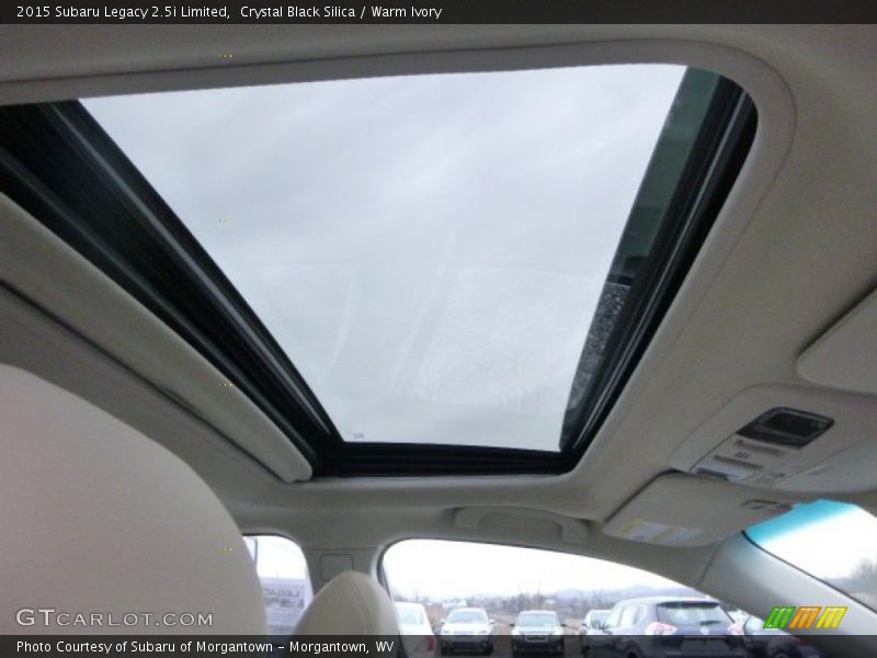 Crystal Black Silica / Warm Ivory 2015 Subaru Legacy 2.5i Limited