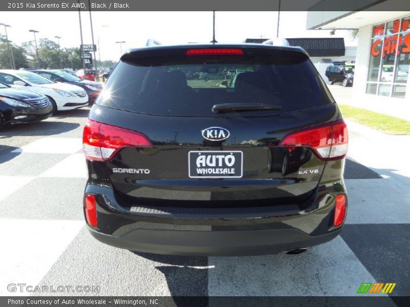 Black / Black 2015 Kia Sorento EX AWD