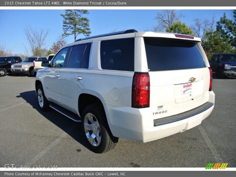 White Diamond Tricoat / Cocoa/Dune 2015 Chevrolet Tahoe LTZ 4WD