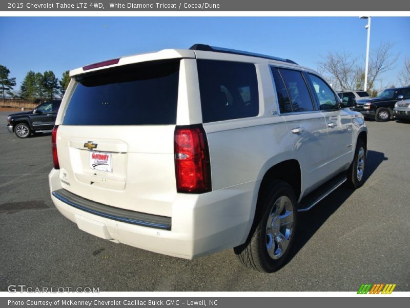White Diamond Tricoat / Cocoa/Dune 2015 Chevrolet Tahoe LTZ 4WD