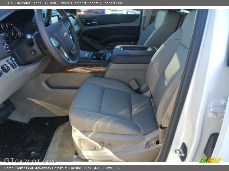 White Diamond Tricoat / Cocoa/Dune 2015 Chevrolet Tahoe LTZ 4WD