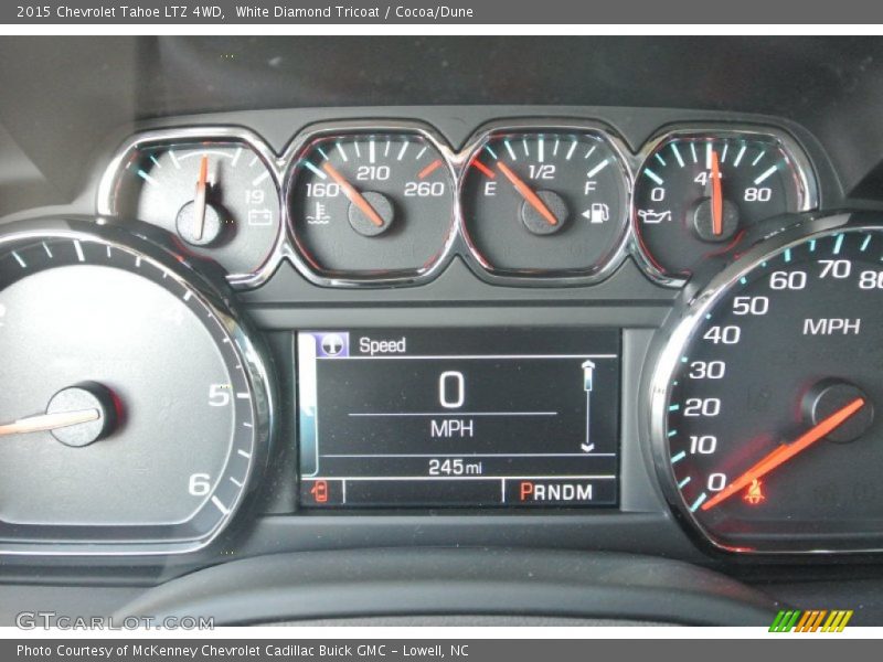 White Diamond Tricoat / Cocoa/Dune 2015 Chevrolet Tahoe LTZ 4WD