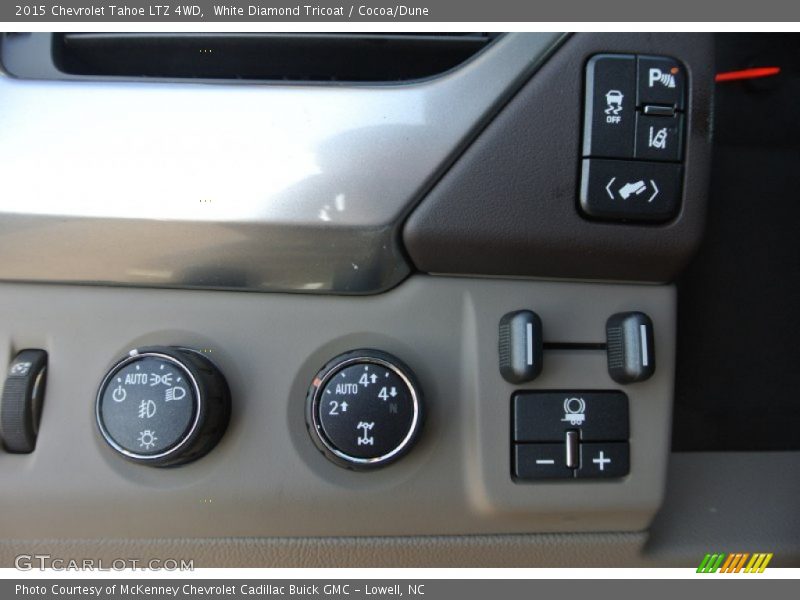 White Diamond Tricoat / Cocoa/Dune 2015 Chevrolet Tahoe LTZ 4WD