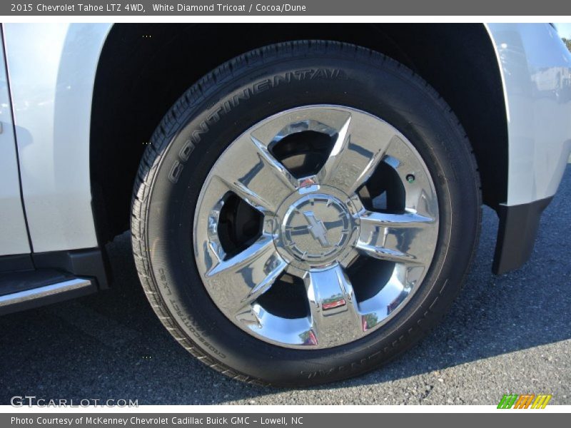 White Diamond Tricoat / Cocoa/Dune 2015 Chevrolet Tahoe LTZ 4WD