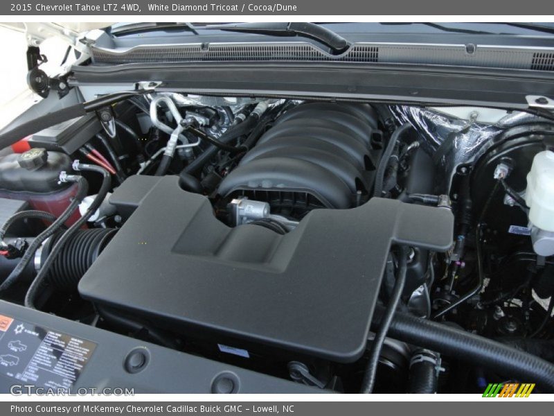 White Diamond Tricoat / Cocoa/Dune 2015 Chevrolet Tahoe LTZ 4WD