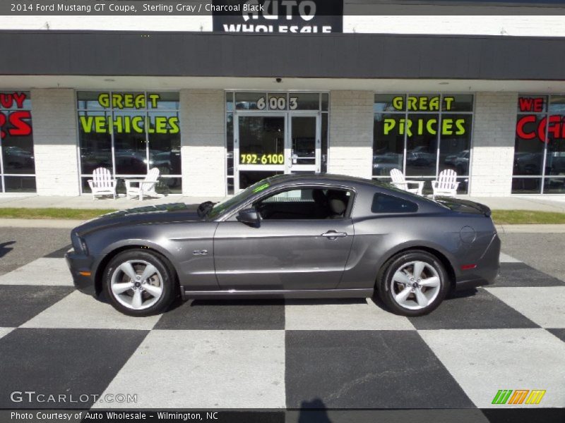 Sterling Gray / Charcoal Black 2014 Ford Mustang GT Coupe
