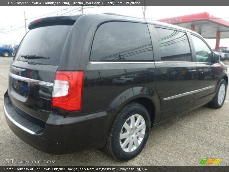 Mocha Java Pearl / Black/Light Graystone 2015 Chrysler Town & Country Touring