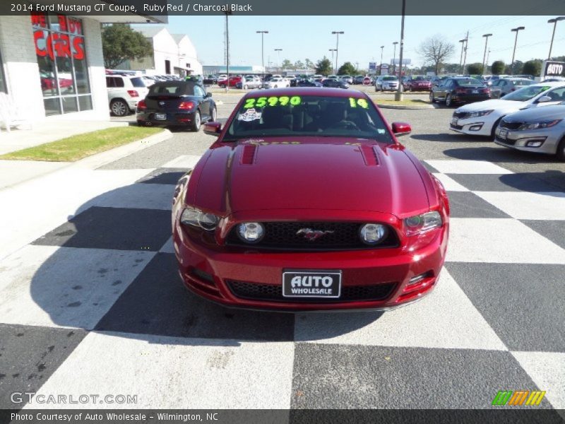 Ruby Red / Charcoal Black 2014 Ford Mustang GT Coupe