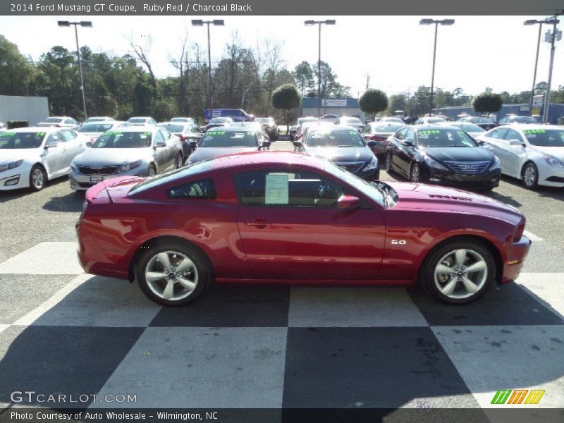 Ruby Red / Charcoal Black 2014 Ford Mustang GT Coupe