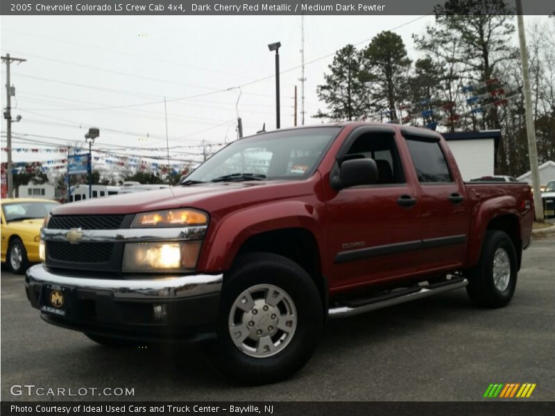 Dark Cherry Red Metallic / Medium Dark Pewter 2005 Chevrolet Colorado LS Crew Cab 4x4