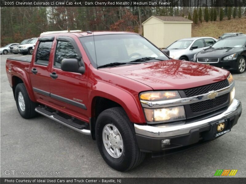 Dark Cherry Red Metallic / Medium Dark Pewter 2005 Chevrolet Colorado LS Crew Cab 4x4