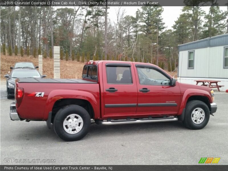 Dark Cherry Red Metallic / Medium Dark Pewter 2005 Chevrolet Colorado LS Crew Cab 4x4