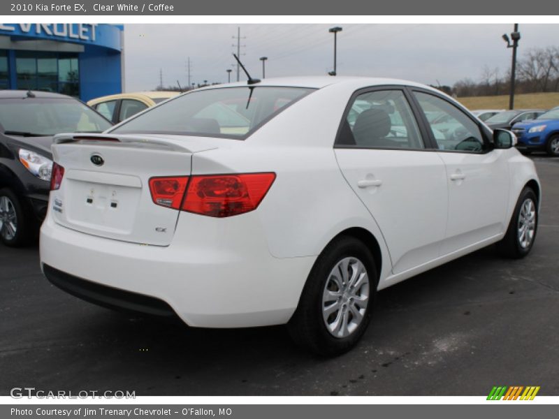 Clear White / Coffee 2010 Kia Forte EX