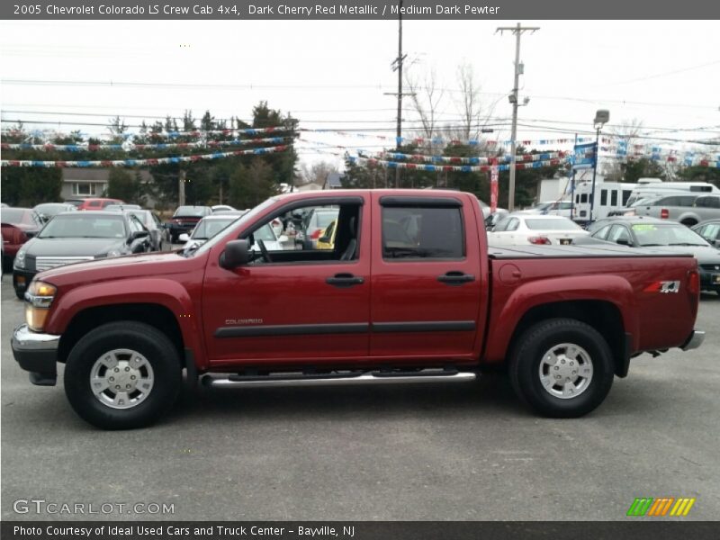 Dark Cherry Red Metallic / Medium Dark Pewter 2005 Chevrolet Colorado LS Crew Cab 4x4