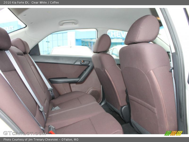 Clear White / Coffee 2010 Kia Forte EX
