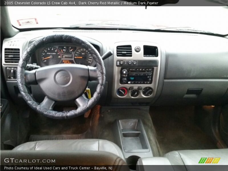Dark Cherry Red Metallic / Medium Dark Pewter 2005 Chevrolet Colorado LS Crew Cab 4x4