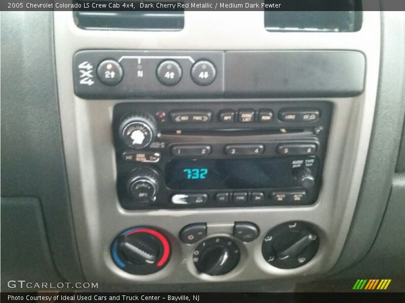 Dark Cherry Red Metallic / Medium Dark Pewter 2005 Chevrolet Colorado LS Crew Cab 4x4