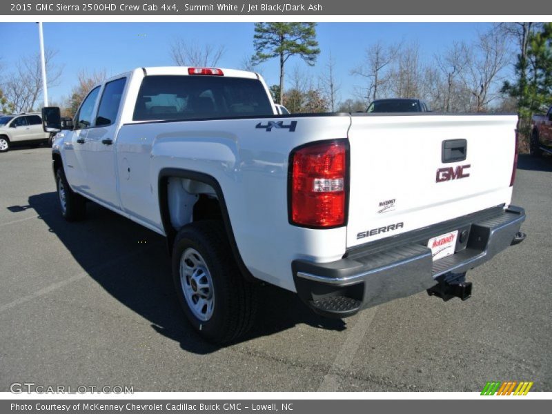 Summit White / Jet Black/Dark Ash 2015 GMC Sierra 2500HD Crew Cab 4x4
