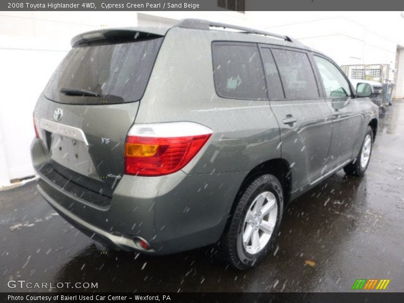 Cypress Green Pearl / Sand Beige 2008 Toyota Highlander 4WD