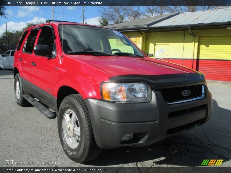 Bright Red / Medium Graphite 2002 Ford Escape XLT V6