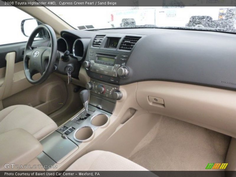 Cypress Green Pearl / Sand Beige 2008 Toyota Highlander 4WD