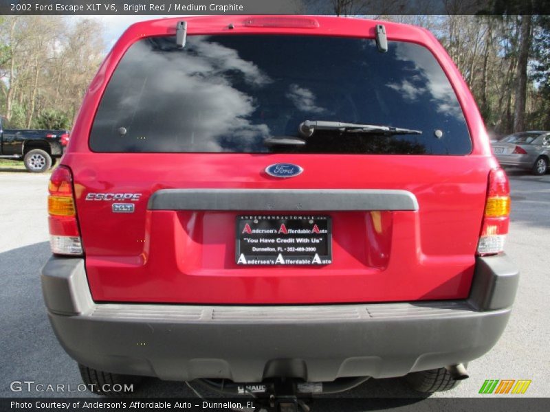 Bright Red / Medium Graphite 2002 Ford Escape XLT V6