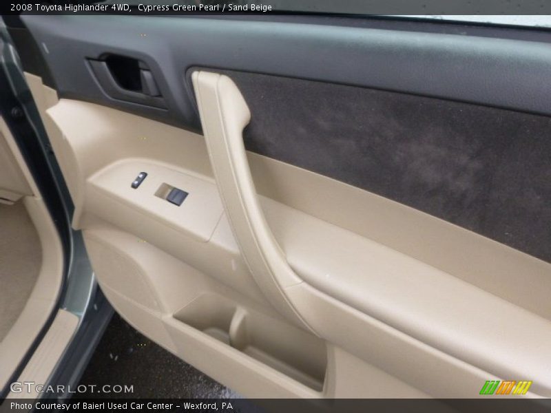 Cypress Green Pearl / Sand Beige 2008 Toyota Highlander 4WD
