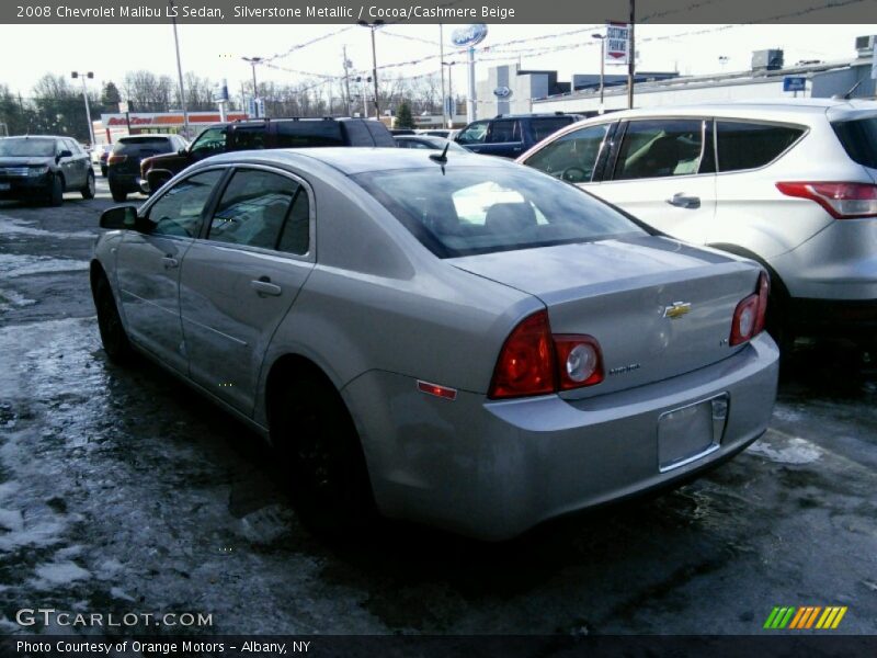 Silverstone Metallic / Cocoa/Cashmere Beige 2008 Chevrolet Malibu LS Sedan