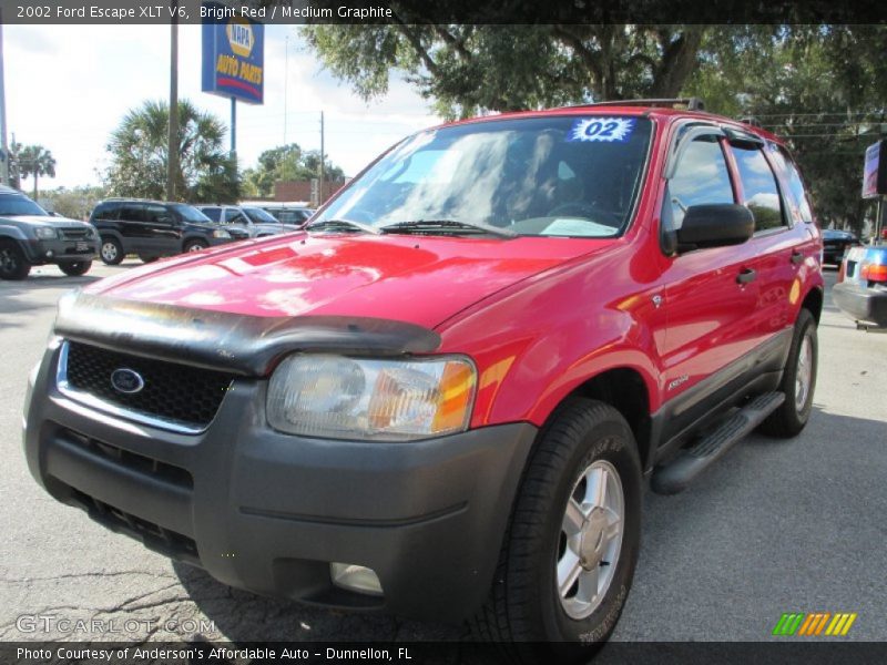 Bright Red / Medium Graphite 2002 Ford Escape XLT V6