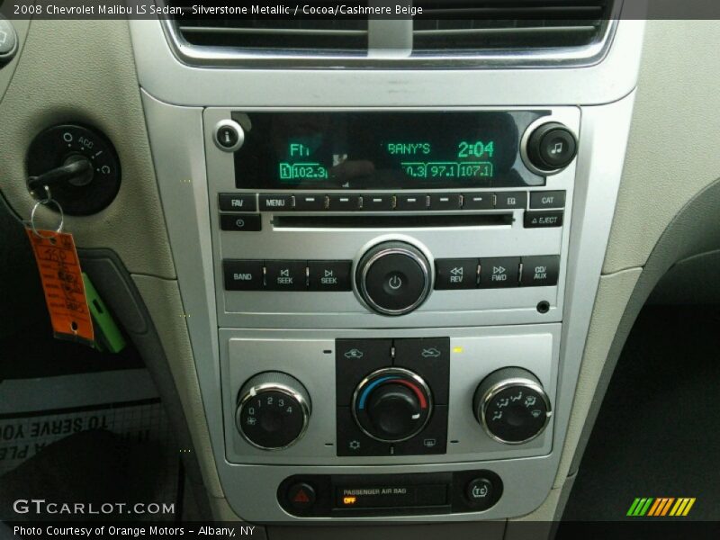 Silverstone Metallic / Cocoa/Cashmere Beige 2008 Chevrolet Malibu LS Sedan