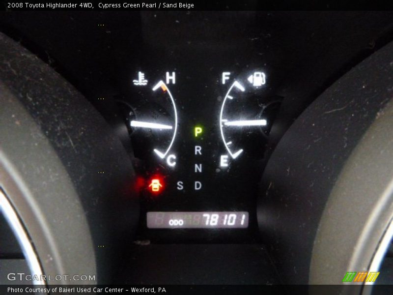 Cypress Green Pearl / Sand Beige 2008 Toyota Highlander 4WD