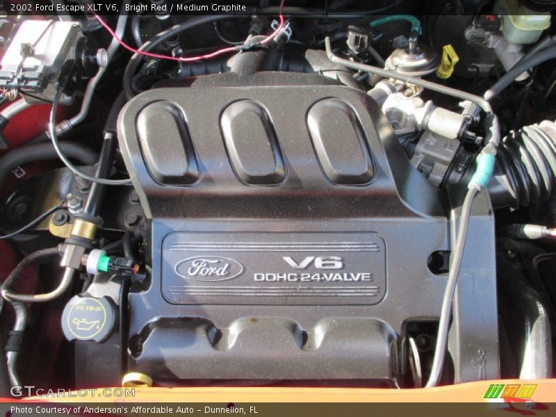 Bright Red / Medium Graphite 2002 Ford Escape XLT V6