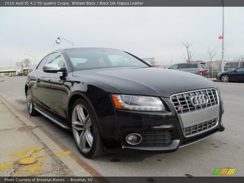 Brilliant Black / Black Silk Nappa Leather 2010 Audi S5 4.2 FSI quattro Coupe