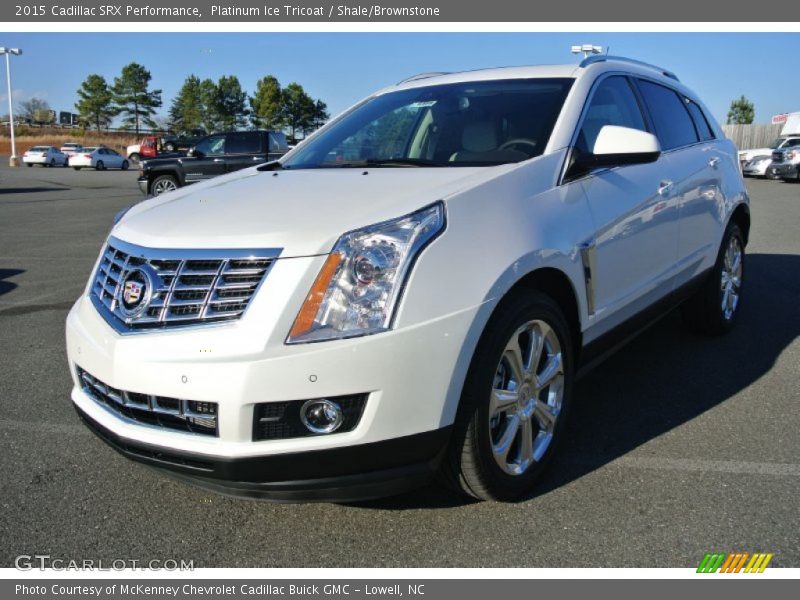 Platinum Ice Tricoat / Shale/Brownstone 2015 Cadillac SRX Performance