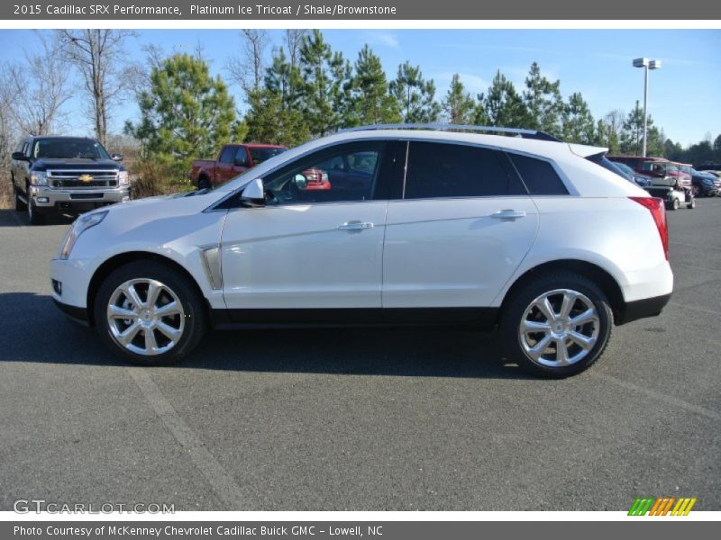 Platinum Ice Tricoat / Shale/Brownstone 2015 Cadillac SRX Performance