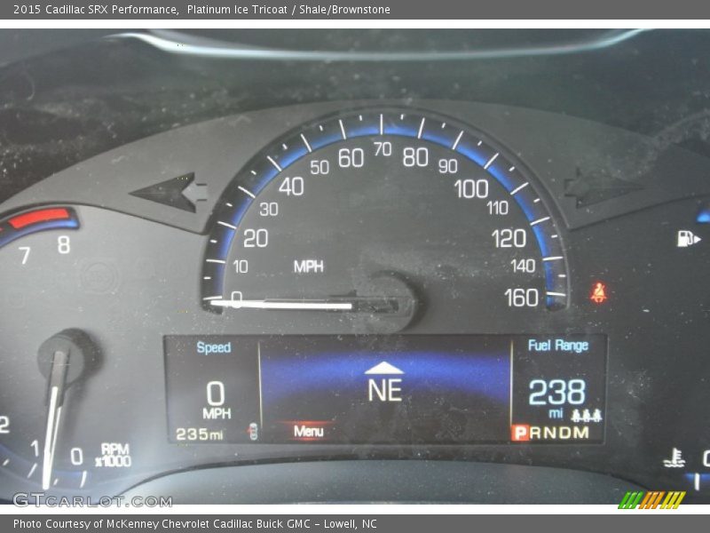 Platinum Ice Tricoat / Shale/Brownstone 2015 Cadillac SRX Performance