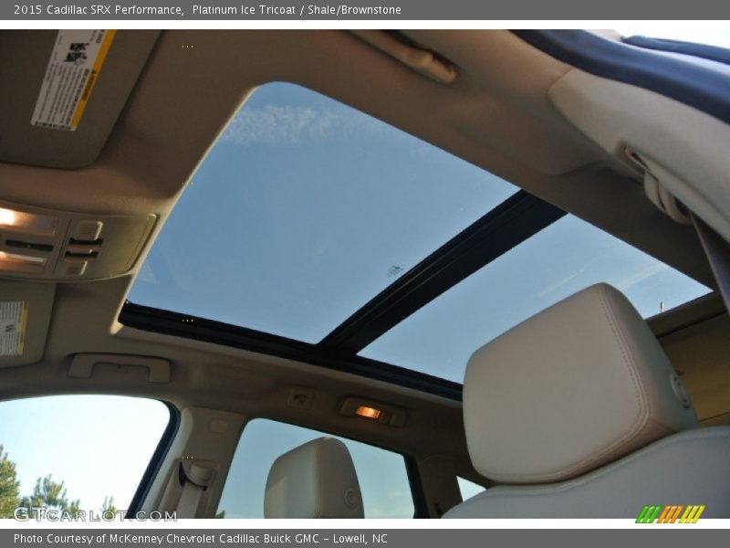 Platinum Ice Tricoat / Shale/Brownstone 2015 Cadillac SRX Performance