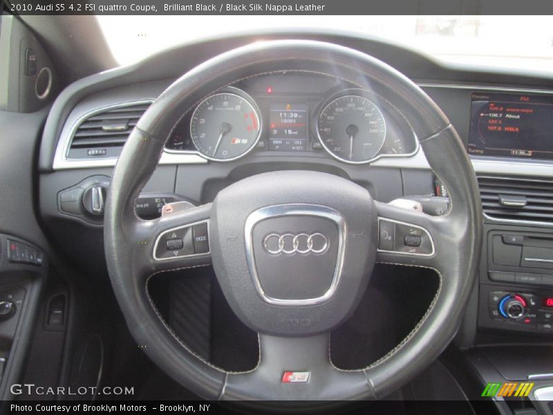 Brilliant Black / Black Silk Nappa Leather 2010 Audi S5 4.2 FSI quattro Coupe