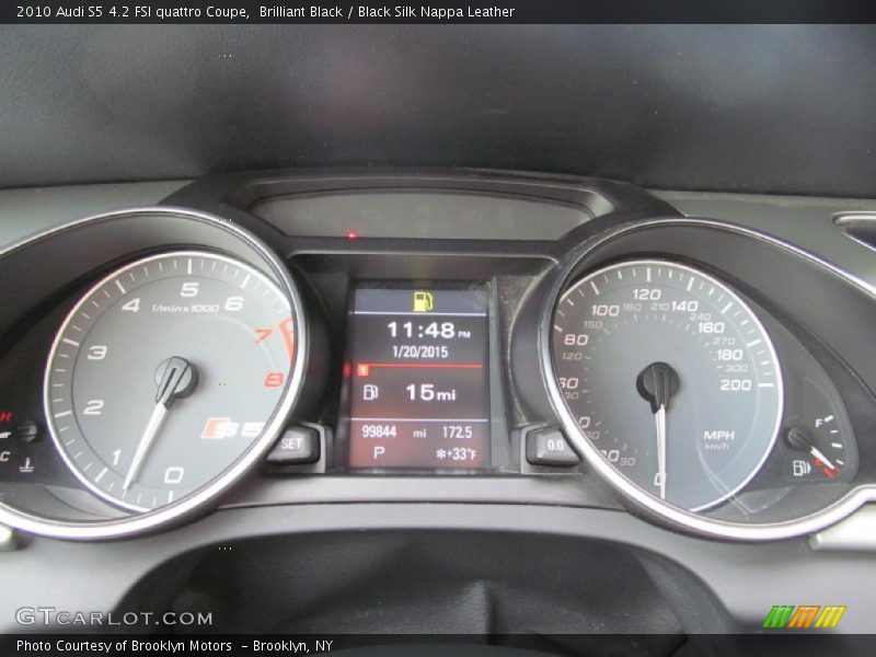 Brilliant Black / Black Silk Nappa Leather 2010 Audi S5 4.2 FSI quattro Coupe