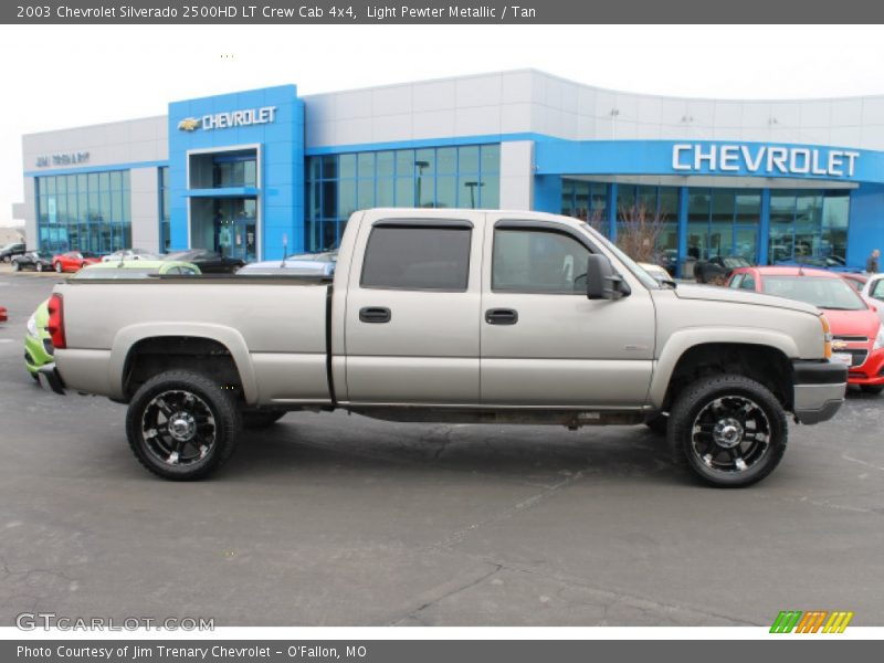 Light Pewter Metallic / Tan 2003 Chevrolet Silverado 2500HD LT Crew Cab 4x4