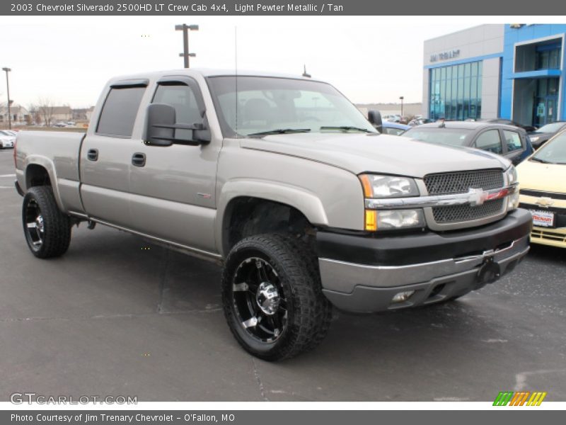 Light Pewter Metallic / Tan 2003 Chevrolet Silverado 2500HD LT Crew Cab 4x4