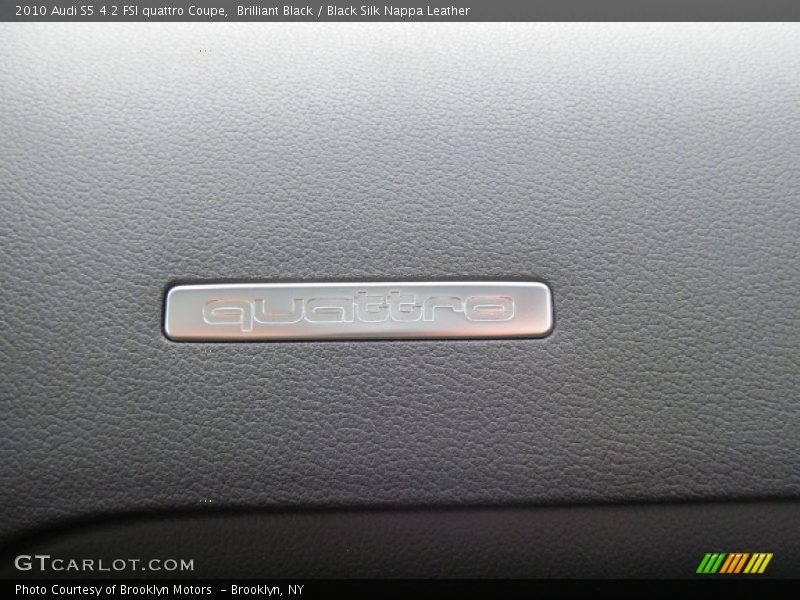 Brilliant Black / Black Silk Nappa Leather 2010 Audi S5 4.2 FSI quattro Coupe