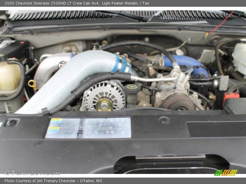 Light Pewter Metallic / Tan 2003 Chevrolet Silverado 2500HD LT Crew Cab 4x4