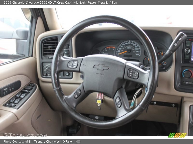 Light Pewter Metallic / Tan 2003 Chevrolet Silverado 2500HD LT Crew Cab 4x4